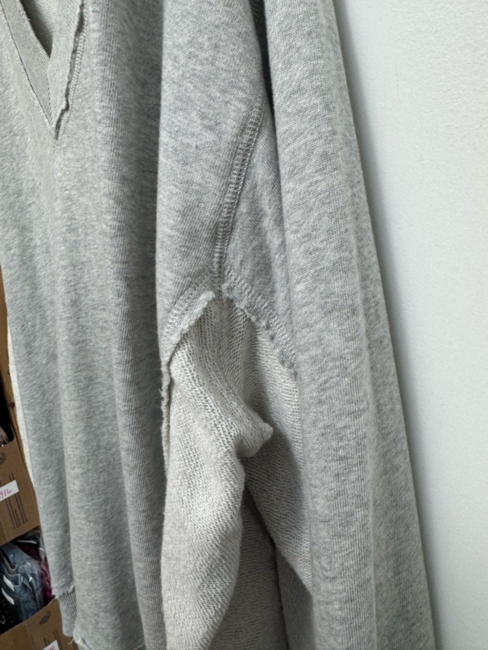 Aerie Vacay Everyday V-Neck Sweatshirt Women’s XXL Oversized Loungewear Travel - Picture 4 of 12